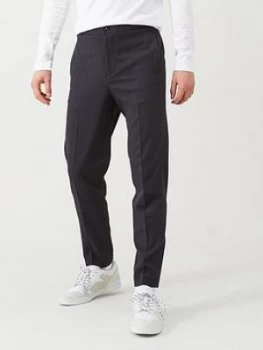 Image of Selected Homme Elasticated Waistband Trousers - Navy