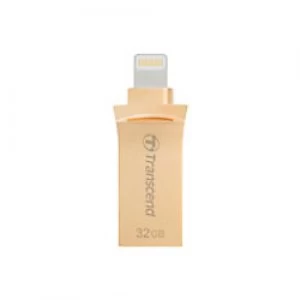 Image of Transcend Dual Flash Drive JetDrive GO 500 32GB USB 3.1 Gold