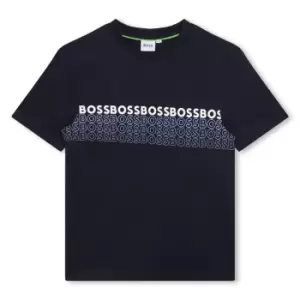 Image of Boss Boss Logo T-Shirt Junior Boys - Blue