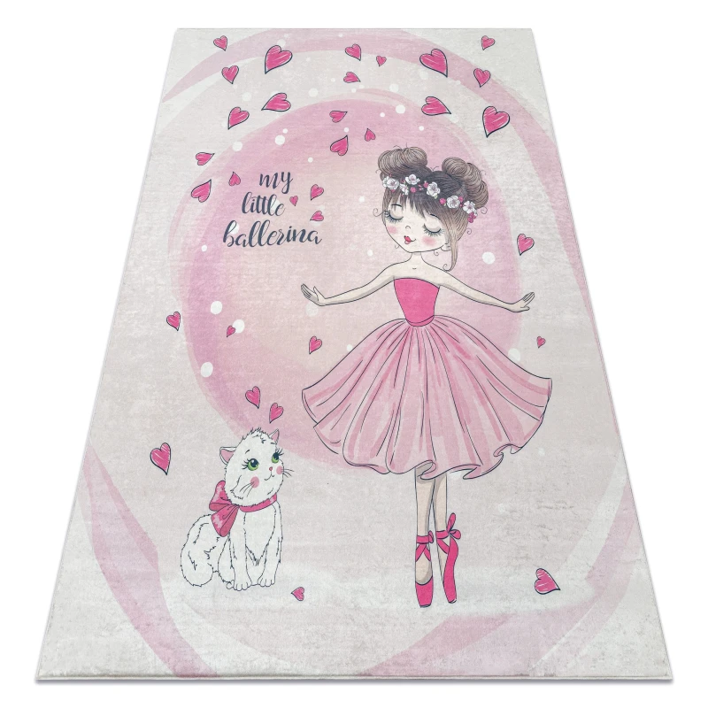 Image of RugsX Bambino Rug in Pink Size: 160cm x 220cm Pink Unisex 160cm x 220 cm