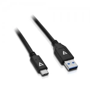 Image of V7 V7U3.1AC-1M-BLK USB cable 3.2 Gen 1 (3.1 Gen 1) USB A USB C Black
