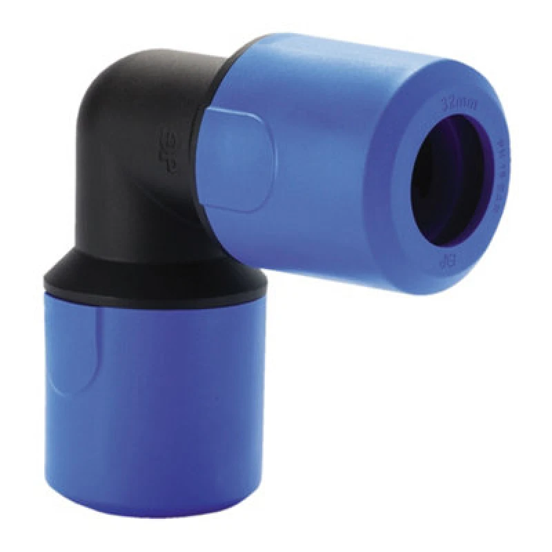 Image of John Guest Speedfit 32mm Blue Push Fit Elbow - Pack Of 2 For Cold Water Connections