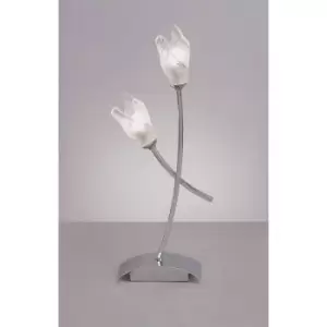 Image of Table Lamp Pietra 2 Bulbs G9, polished chrome