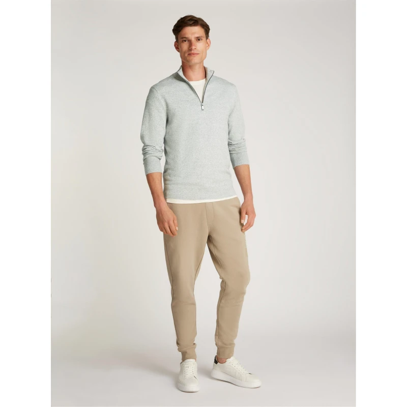 Image of Calvin Klein Mens Waffle Texture Crew Neck Jumper Heather PKH male S