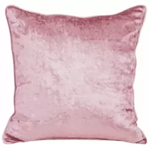 Image of Homescapes - Pink Luxury Crushed Velvet Cushion Cover 60 x 60cm - Pink