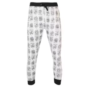 Image of Harry Potter Mens House Crest Lounge Trousers (M) (Grey)