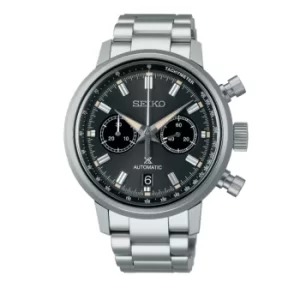 Image of Seiko Prospex Speedtimer Automatic Black Dial Stainless Steel Bracelet Mens Watch SRQ037J1