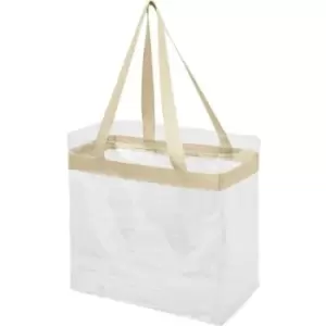 Image of Bullet Hampton Tote (30.5 x 15.2 x 30.5 cm) (Khaki/Transparent) - Khaki/Transparent