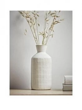Image of Cox & Cox Whitewashed Bottle Vase