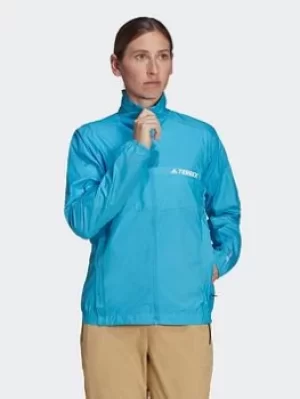Image of adidas Terrex Multi Wind Jacket, Red Size M Women