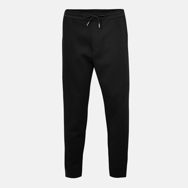 Image of Armani Exchange Mens Closed Cuff Fleece Tapered Joggers Blk/Gold MC237 male L