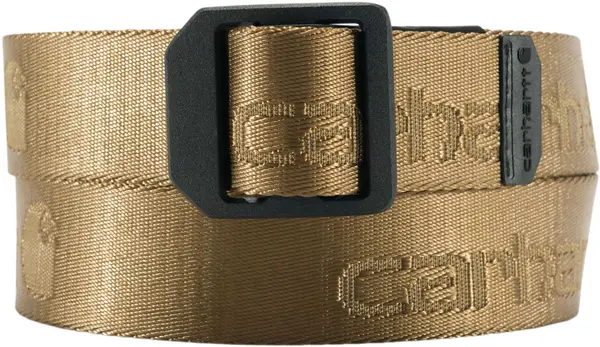 Image of Carhartt Nylon Webbing Ladder Lock Belt, brown, Size M
