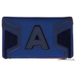Image of Loungefly Marvel Captain America End Game Hero Flap Wallet