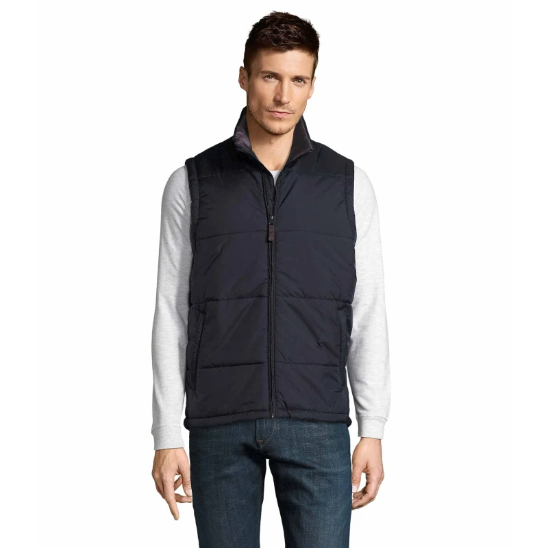 Image of SOL'S Warm Padded Bodywarmer Jacket in Navy Size: Small Navy Unisex S