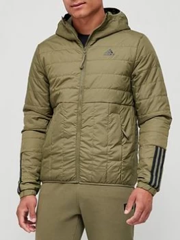 Image of adidas Itavic Light Hood Jacket - Khaki Size M Men