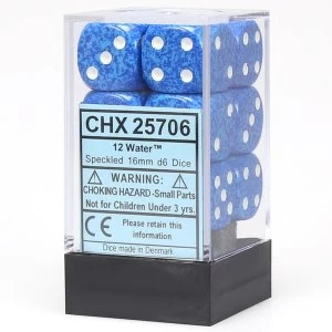 Image of Chessex 16mm d6 Dice Block: Speckled Water