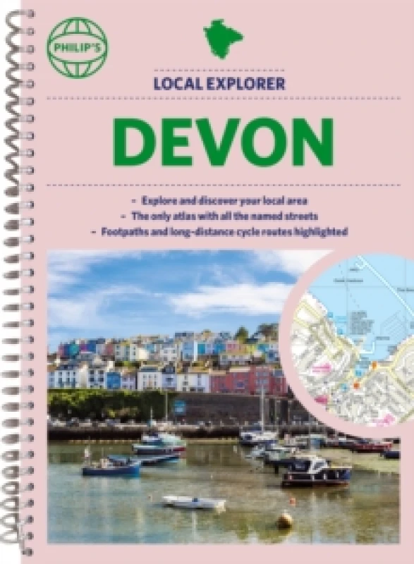 Image of Philip's Local Explorer Street Atlas Devon Spiral bound