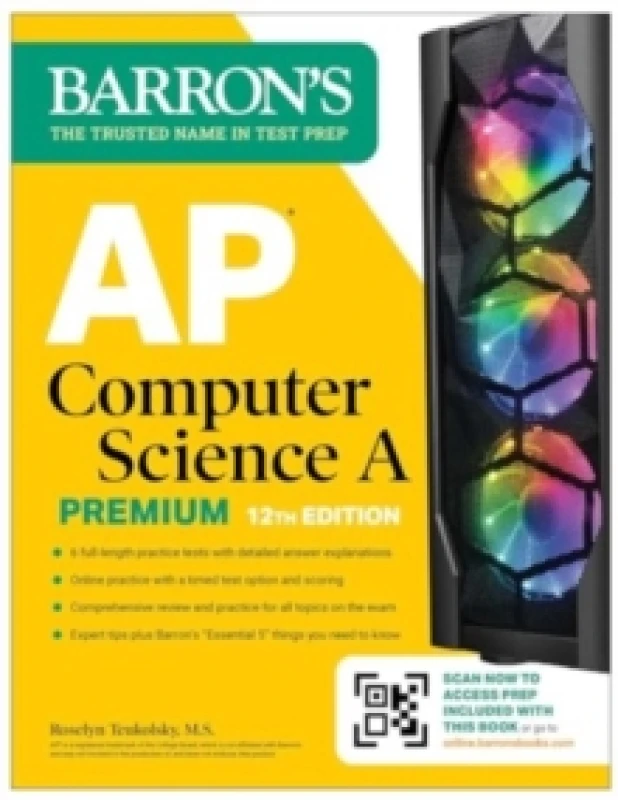 Image of AP Computer Science A Premium, 12th Edition: Prep Book with 6 Practice Tests + Comprehensive Review + Online Practice Paperback / softback