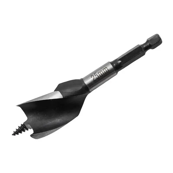 Image of Faithfull Tri-Point Speed Stubby Auger Drill Bits FAITPAS25 Diameter: 25mm