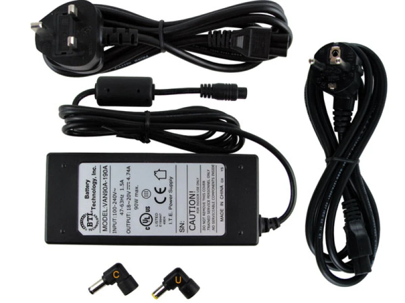 Image of BTI AC-U90EU-AR power adapter/inverter Indoor 90 W Black