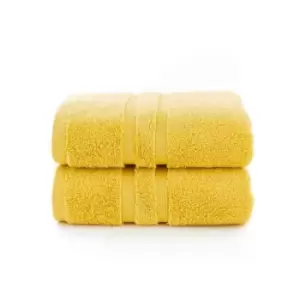 Image of The Lyndon Company Chelsea 2 Pack Hand Towel - Ochre