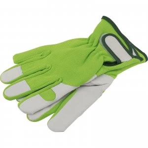 Image of Draper Expert Heavy Duty Garden Gloves Grey / Green L