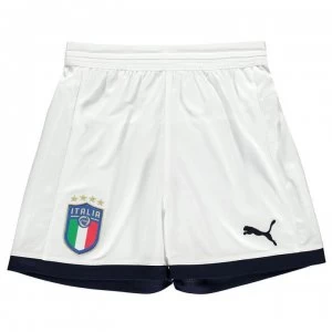 Image of Puma Italy Home Shorts 2017 2018 Junior - White