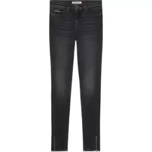 Image of Tommy Jeans Nora Mr Skn Ankl Zip DG1287 - Black