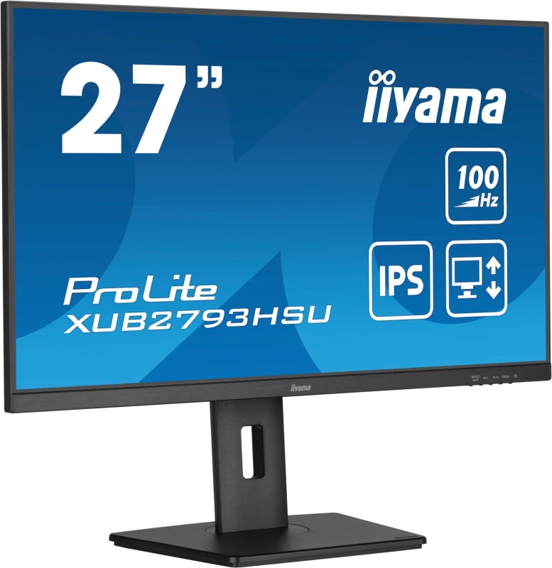 Image of iiyama XUB2793HSU 27 IPS Full HD 100Hz Height Adjustable Monitor XUB2793HSU-B7 Black