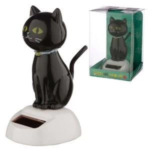 Image of Lucky Black Cat Solar Powered Pal