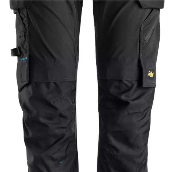 Image of Snickers LiteWork Trousers+ Detachable Holster Pockets - Black - 96