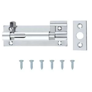 Image of BQ Chrome plated Brass Barrel bolt L76mm