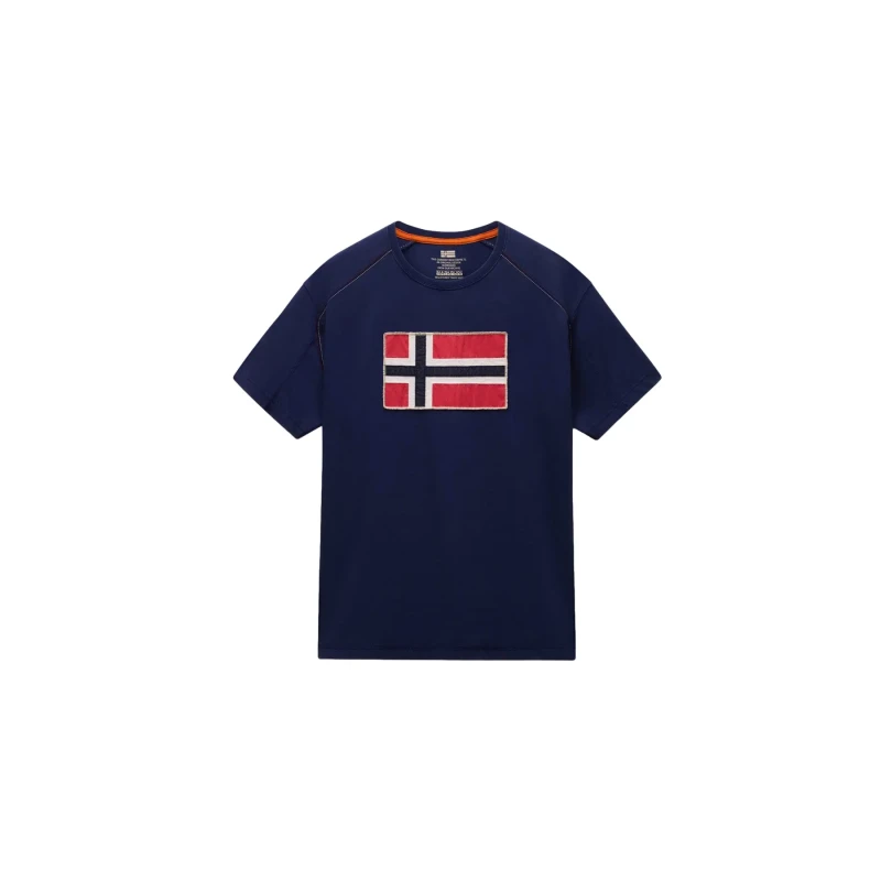 Image of T-Shirt Napapijri Reflect Bleu Male 2XL