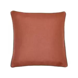 Image of Paoletti Bellucci Piped Cushion Cover, Spice/Mocha, 55 x 55 Cm