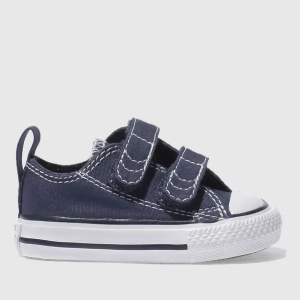 Image of Converse Navy All Star Ox 2v Toddler Trainers Navy UK 7 (EU 23)