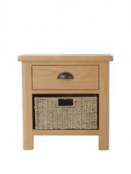 Image of K-Interiors Shelton Ready Assembled 1 Drawer, 1 Basket Sideboard