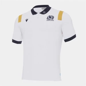 Image of Macron Scotland Polo Shirt - White/Gold