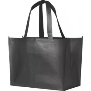 Image of Bullet Alloy Laminated Non-woven Shopping Tote Bag (One Size) (Steel Grey)