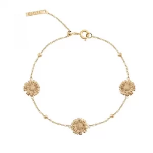 Image of Ladies Olivia Burton Gold Plated Flower Show Daisy Chain Bracelet