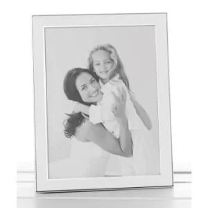 Image of Plain White Silver Promotion Frame 4x6