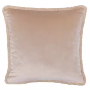 Image of Paoletti Freya Velvet Cushion Blush