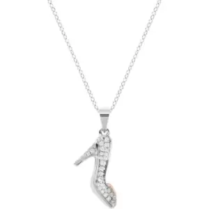 Image of Ladies Disney Sterling Silver Cinderella Necklace