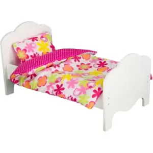 Image of Olivias Little World Baby 18 Doll Furniture Bedding Dolls (No Bed) TD-11929JC - White