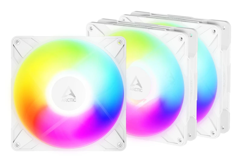 Image of ARCTIC Freezer P14 Pro Reverse A-RGB (White) - 3 Pack - 140 mm A-RGB P