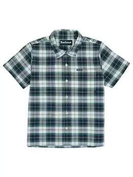 Image of Barbour Boys Oxbridge Short Sleeve Check Shirt - Multi, Size 12-13 Years