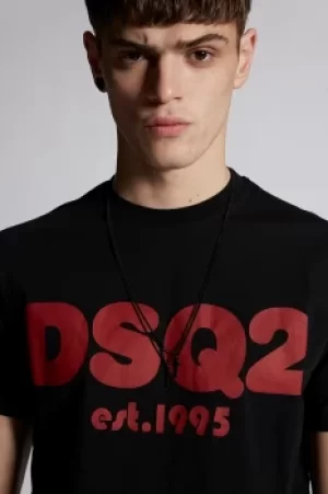 Image of DSQUARED2 Men Short sleeve t-shirt Black Size S 100% Cotton