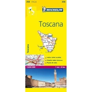 Image of Toscana - Michelin Local Map 358 Map 2007 Sheet map, folded