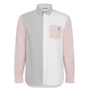 Image of Ted Baker Foster Block Oxford Shirt - White