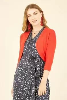 Image of Red Knitted Bolero