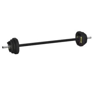 Image of Adjustable 20kg Barbell Set Fitness Exercise for Indoor Home Gym